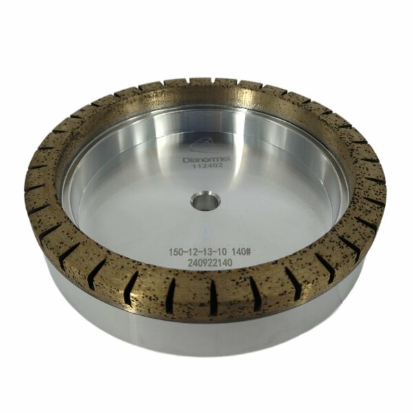 Ściernica diamentowa półsegmentowa garnkowa 150mm otw. 12 seg. 10x13 #140 (4)