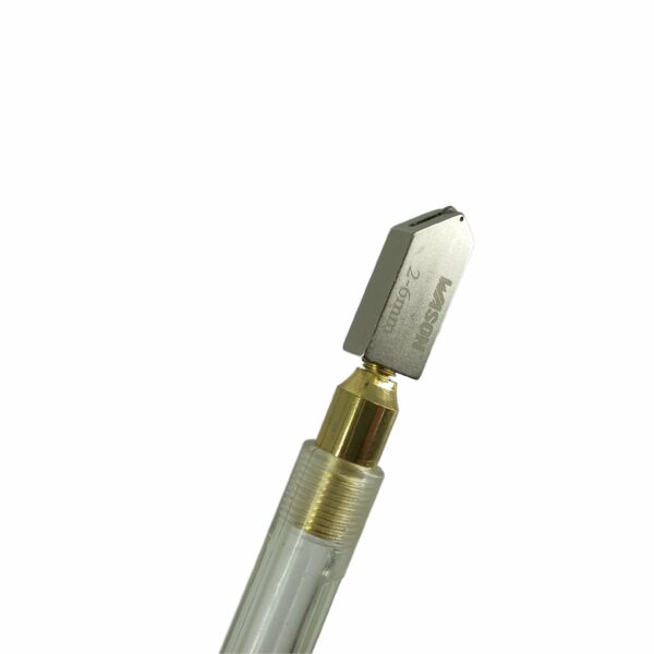 Nóż olejowy do cięcia szkła 2 6mm, 180mm, przezroczysty (6)
