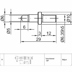 Wgłębnik diamentowy Testor Automat 120st. (STROH nr 14)